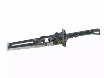 Sci-fi Cold Weapon Great Sword 3D model