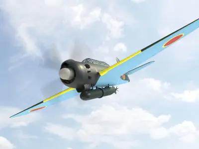 Nakajima B6N Tenzan - very simple model 3D model