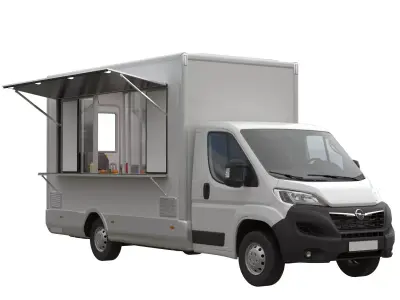 Food Truck Opel Movano 3D model