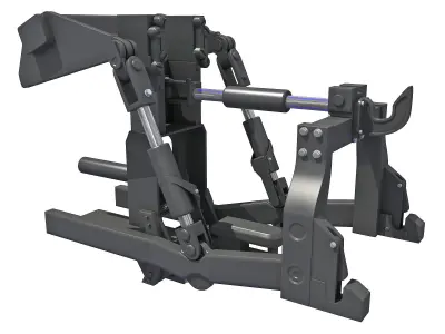 Bucket excavator with 3D model