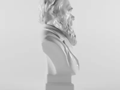 Charles Robert Darwin 3D print model