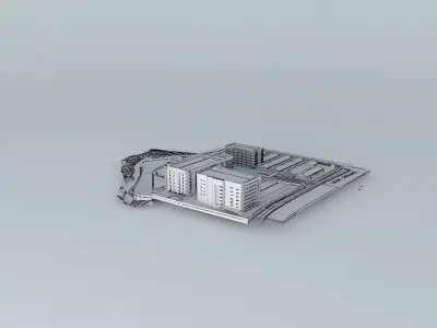 Texas Instrument Site Plan Model 3D model