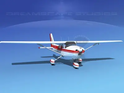 Cessna 172 Skyhawk 1976 V04 3D model