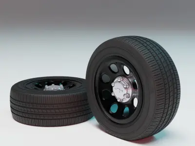 Chevrolet Tahoe Police Wheels 3D model