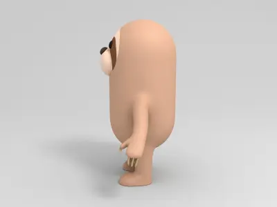 Cartoon Sloth 3D model