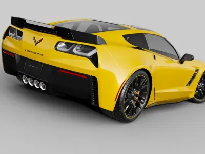 Chevrolet Corvette Z06 C7R Edition Free 3D model