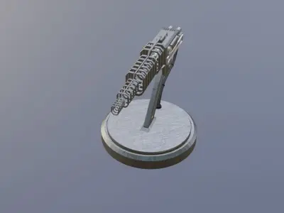 Electromagnetic gun 3D model