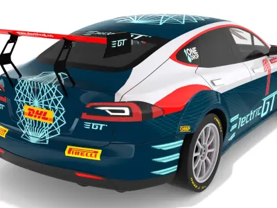 Tesla Model S P100D 3D model purchase