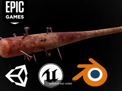 zombie melee weapons 3D Model Collection