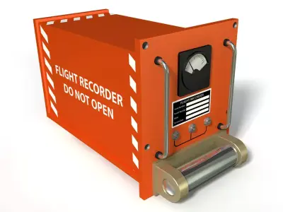 Flight Recording Box 3D model