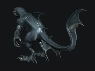 Shark Fantasy Creature 3D model