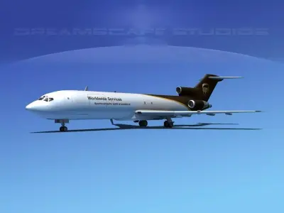 Boeing 727-200 UPS 2 3D model