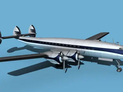 Lockheed L1649 Star Liner Corporate 1 3D model