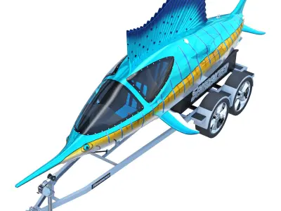 Jet Ski Seabreacher Salefish 3D model