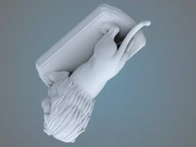 Majestic Lion Statue PM-45 3D print model