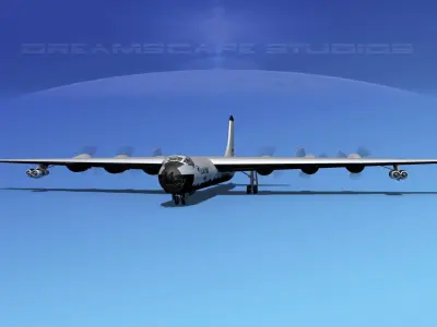 Convair B-36G Peacemaker V06 3D model