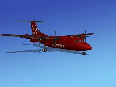 Dehavilland DHC-7 Air Greenland 3D model