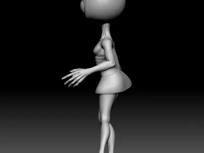 Alien Statue - 0260 3D print model