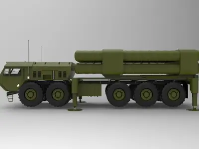 THAAD Terminal High Altitude Area Defense 3D model