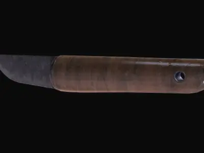 Viking Knife Low-poly 3D model