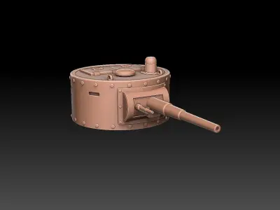 T35 Tank Turrets ROYALTY FREE VERSION 3D print model