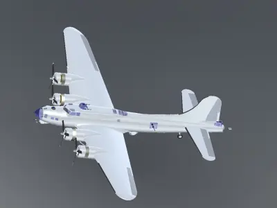 Boeing B-17G Flying Fortress 3D model