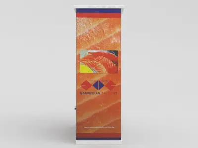 Salmon Dispenser Low-poly 3D model