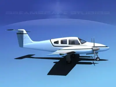Piper PA-44-180 Seminole V02 3D model