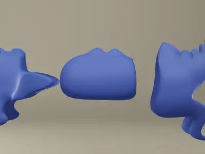 Blue Dragon 3D model