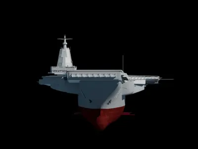 Chinese People Liberation Army Navy Type 003 Aircraft Carrier 3D model