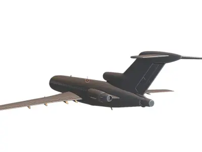 Boeing 727-200 ready to 3D printing 3D print model