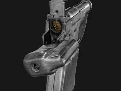 FP-45 Liberator Pistol Low-poly 3D model