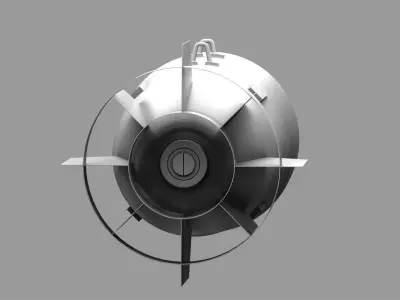 fab 500 bomb Low-poly 3D model