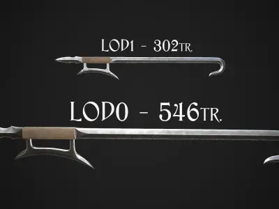 Shuang Gou Low-poly 3D model