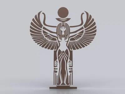 Egyptian Symbols - 060 - Topology Low-poly 3D model