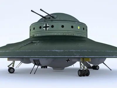 Nazi UFO Haunebu 2 3D model