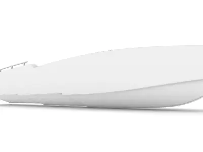 LIFE SIZE 3D motorboat hull model 3D model