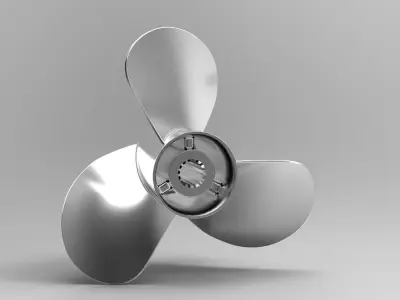 Outboard Propeller 3D print model