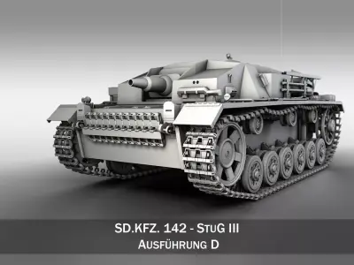 StuG III - Ausfuerung D  3D model
