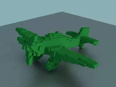 Lego Plane 3D model
