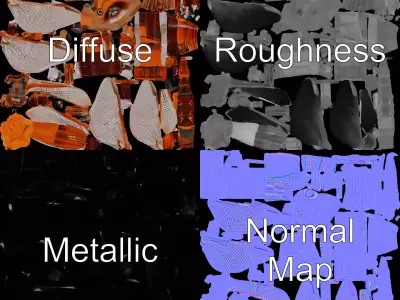 Dragonfly Hybrid Unique model pack Low-poly 3D model