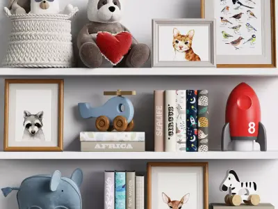 Kids Room Decor 12 3D model