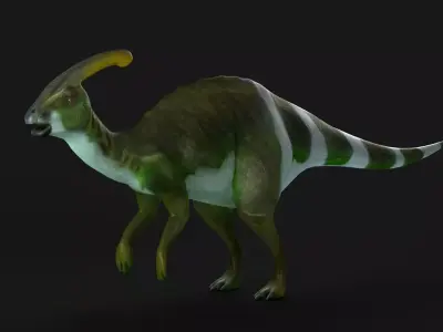 parasaurolophus dinosaur dino herbivour omnivorous 3D model