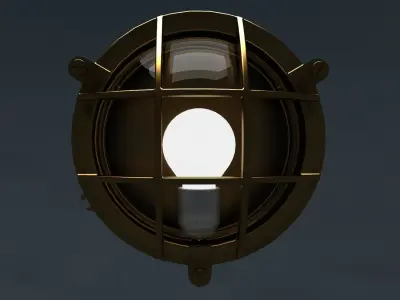old ship lamp  3D model