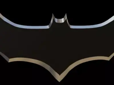 Batman throwing knife Free 3D model