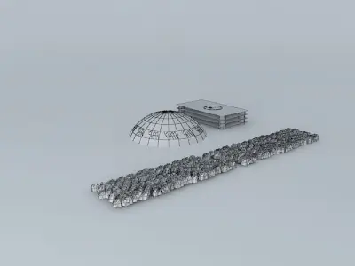 RAW main hub Philadelphia International Airport-Cargo Terminal Free 3D model