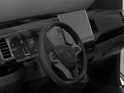 VW Crafter Van LWBM HR HQInterior 2025 3D model