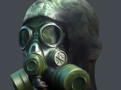 Helmet 3d model military combat Military scifi Low-poly 3D model Low-poly 3D model