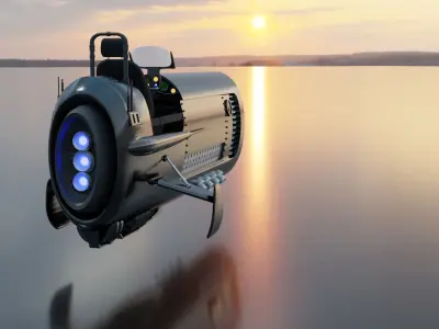 Sci fi vehicle 3D model