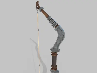 Stylized bow Low-poly 3D model
